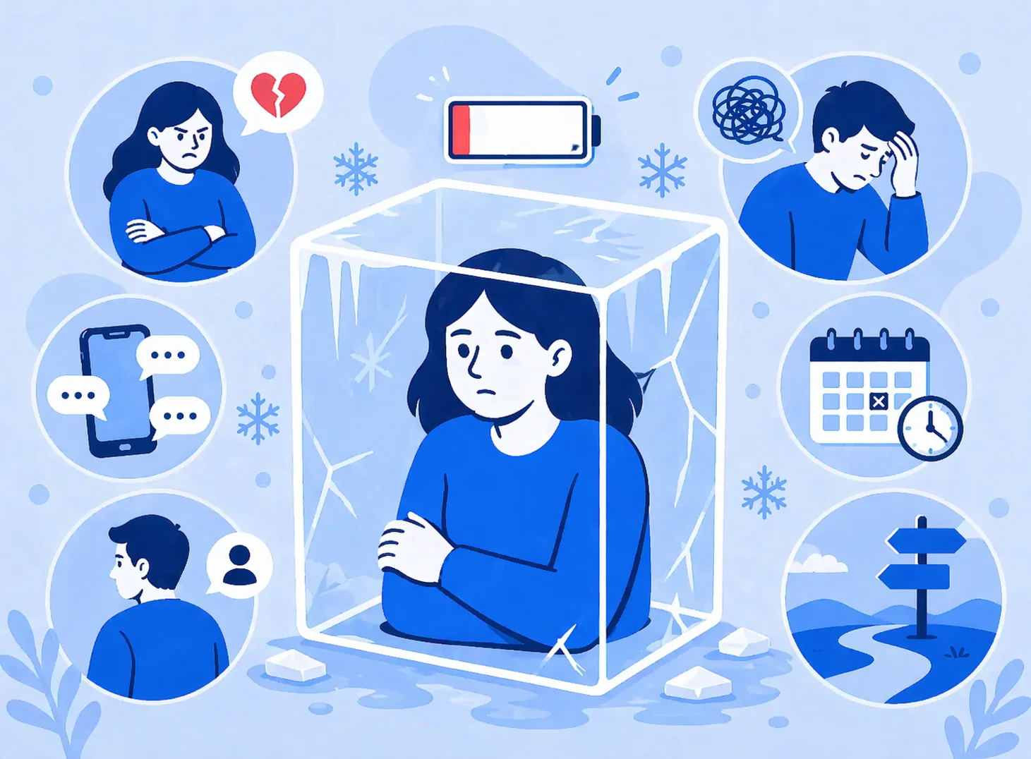 Замороженные чувства: почему вы ничего не чувствуете и как вернуть эмоции